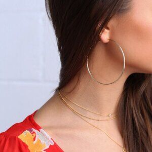 Lulu's Gold Hoop Earrings